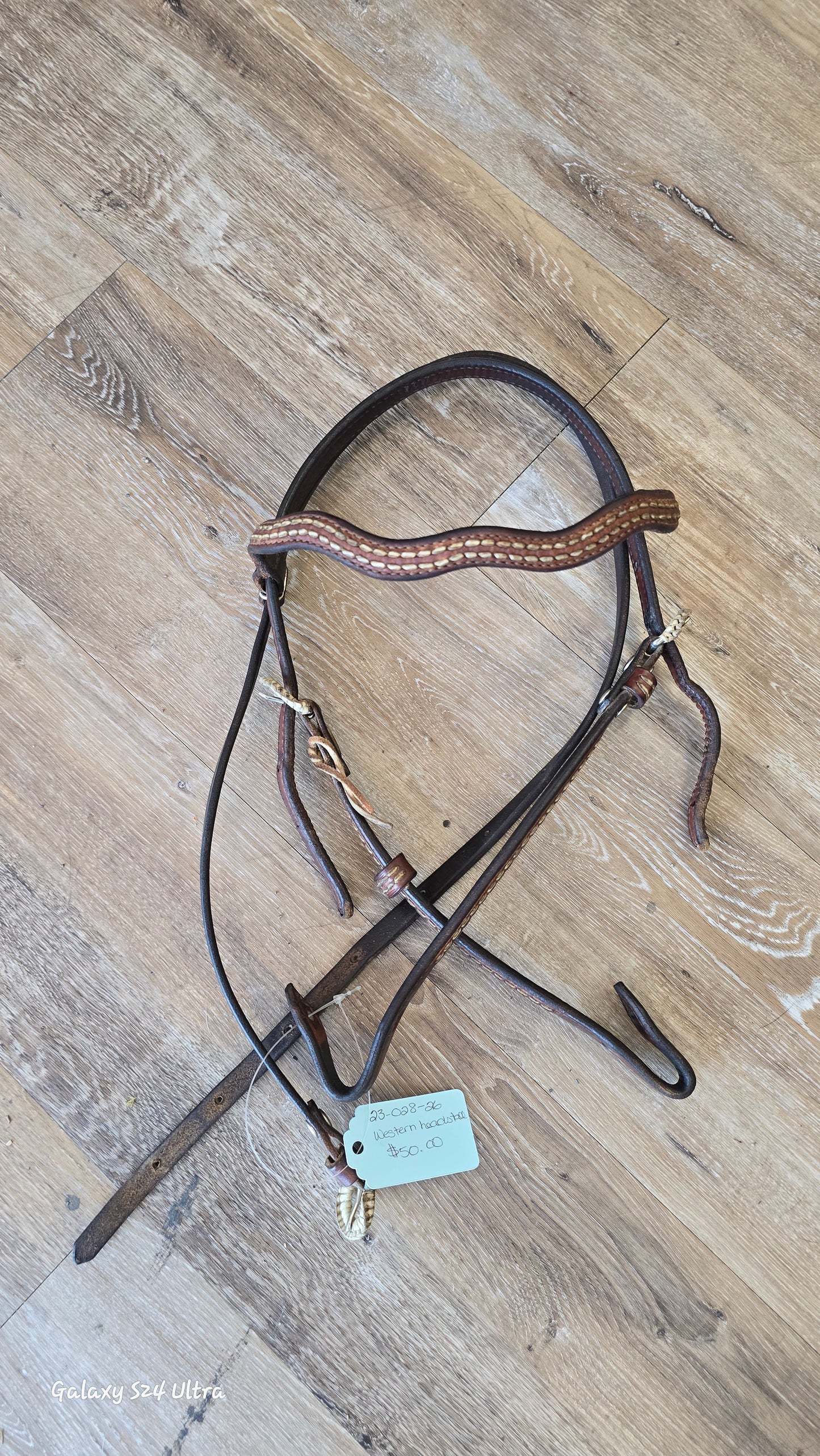 Rawhide Stitched Headstall