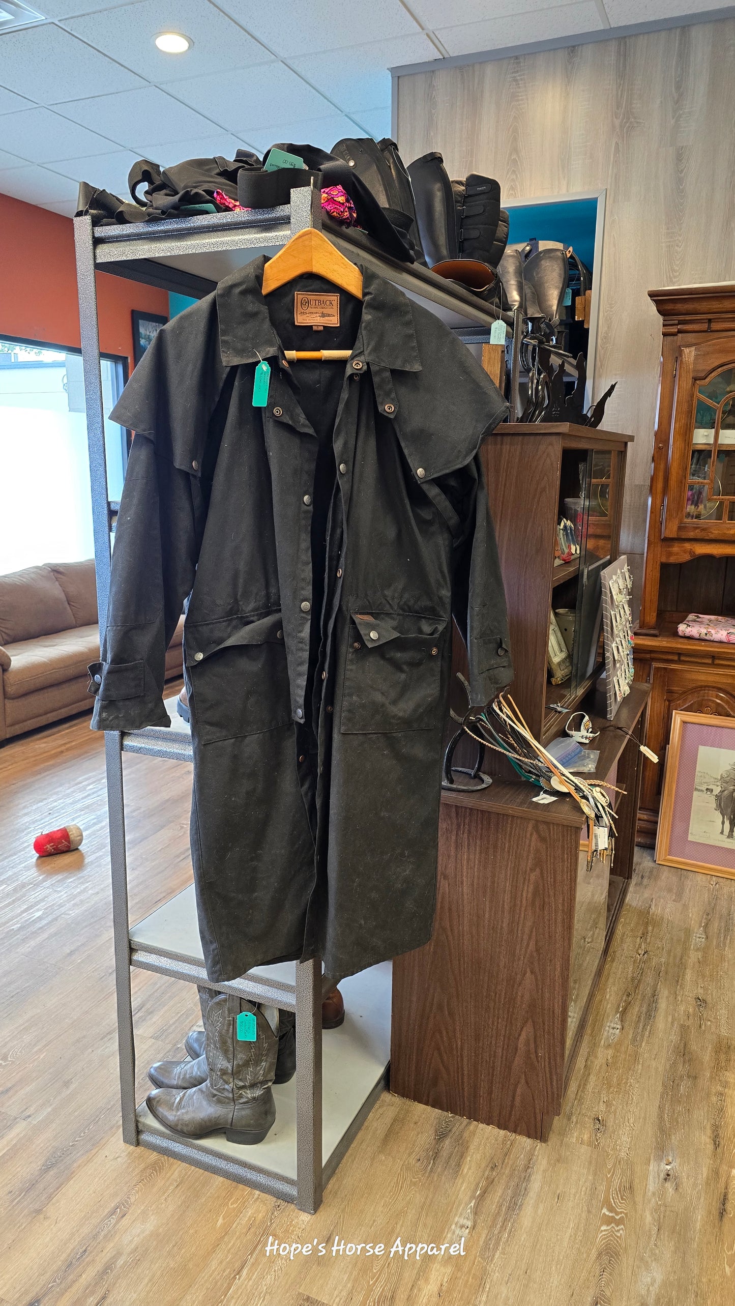 Black Outback Rain Slicker, Small