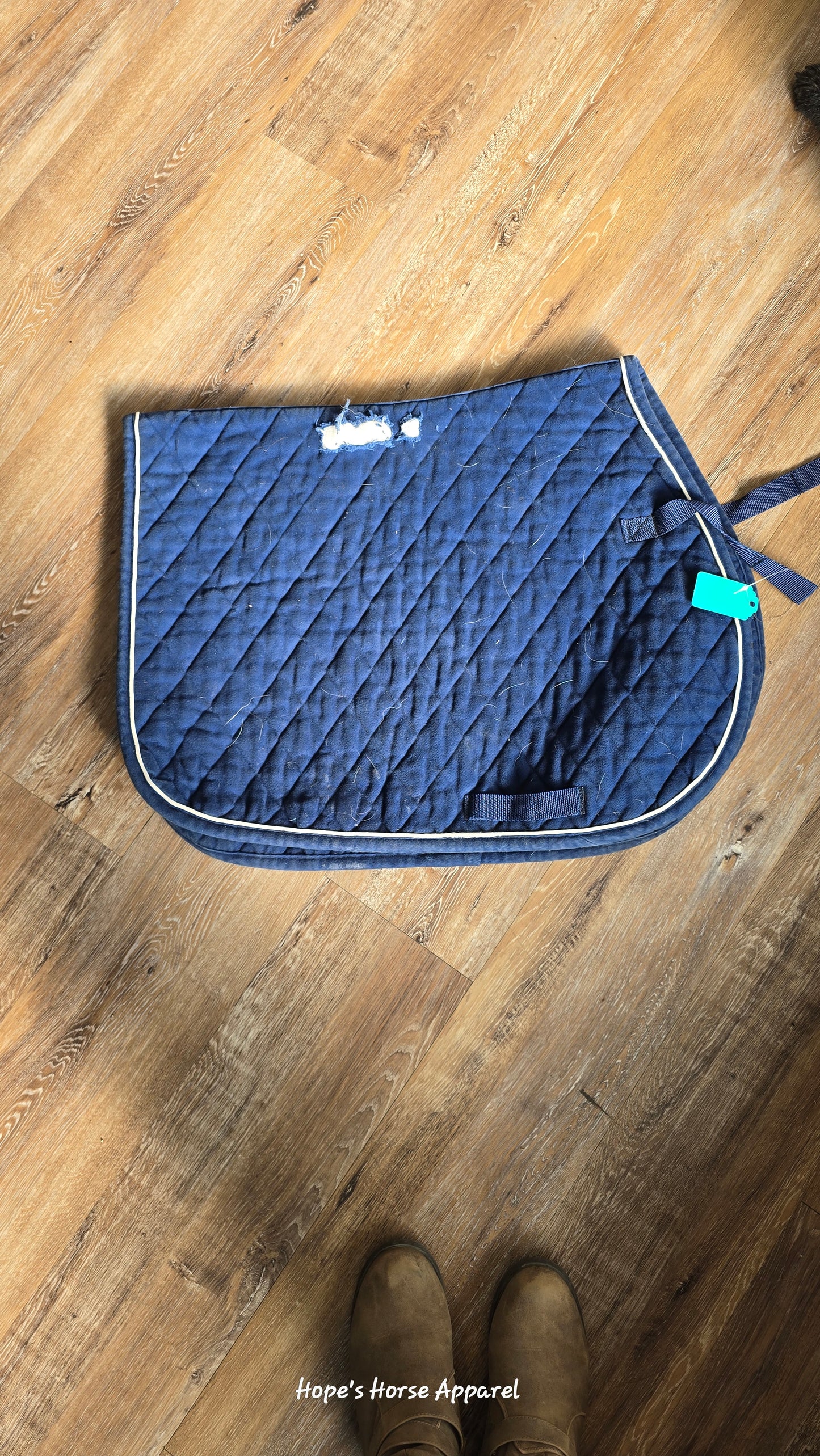 Blue  English Saddle Pad