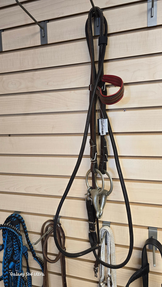 Western Headstall with eggbutt and rolled reins