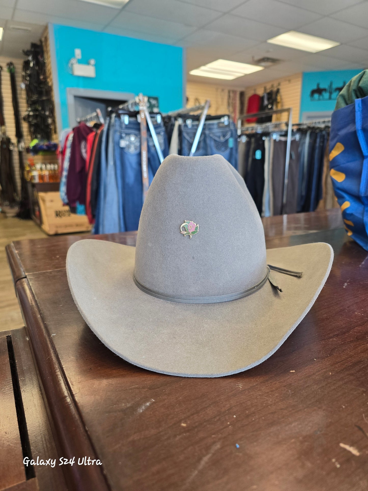 Grey American Cowboy Hat