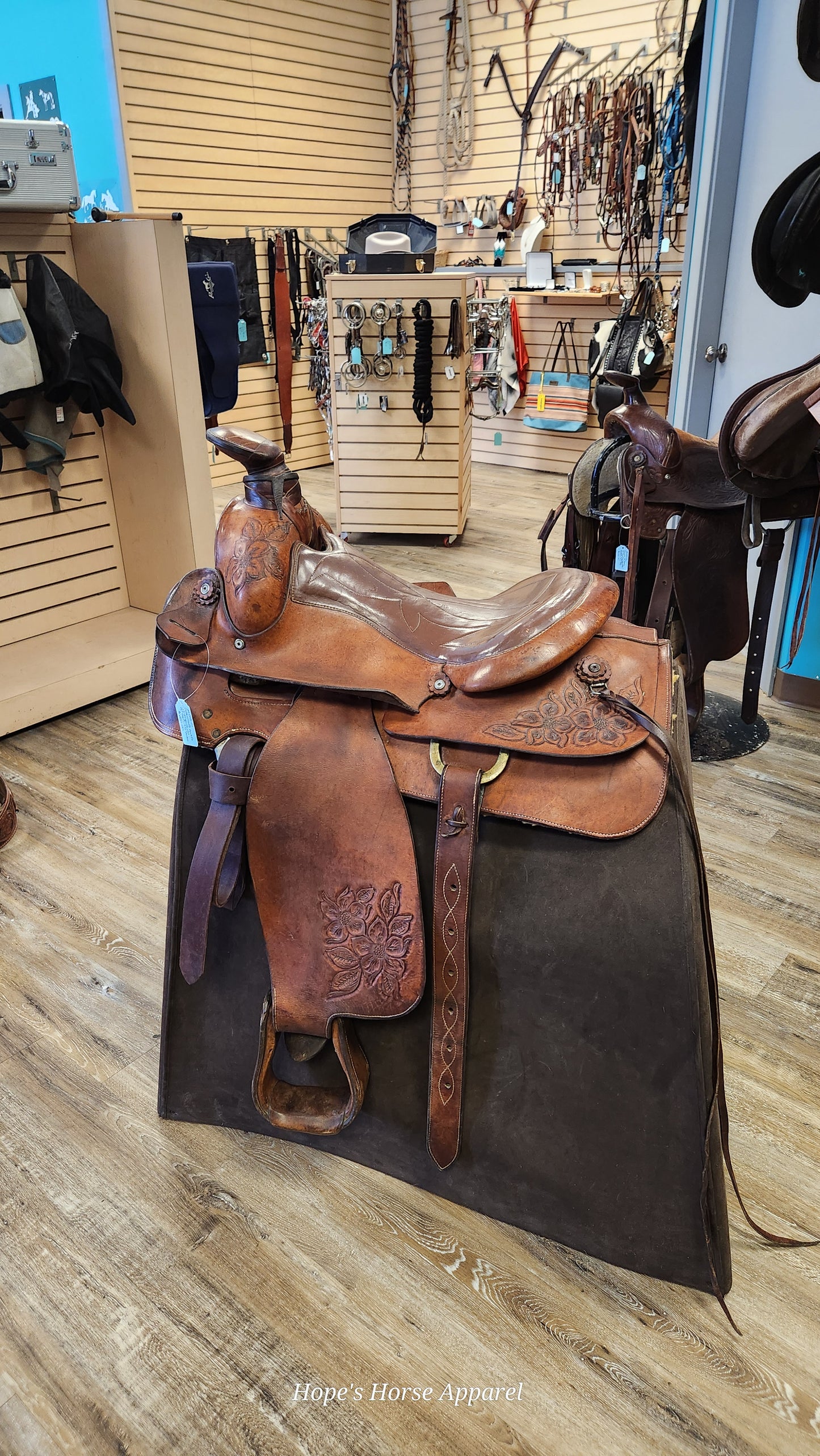 Custom built Maticks rope saddle