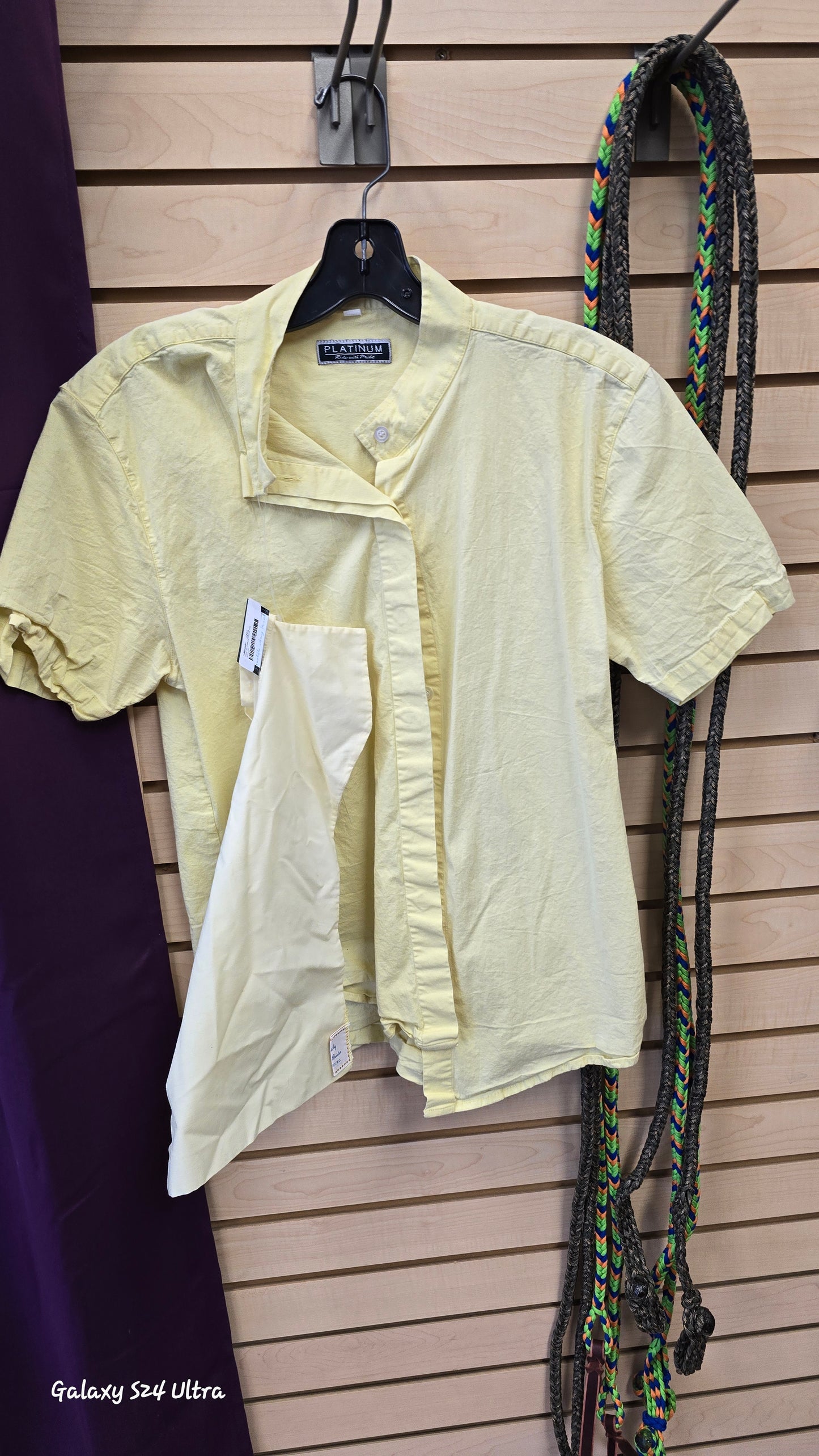 Yellow  Show shirt, 38