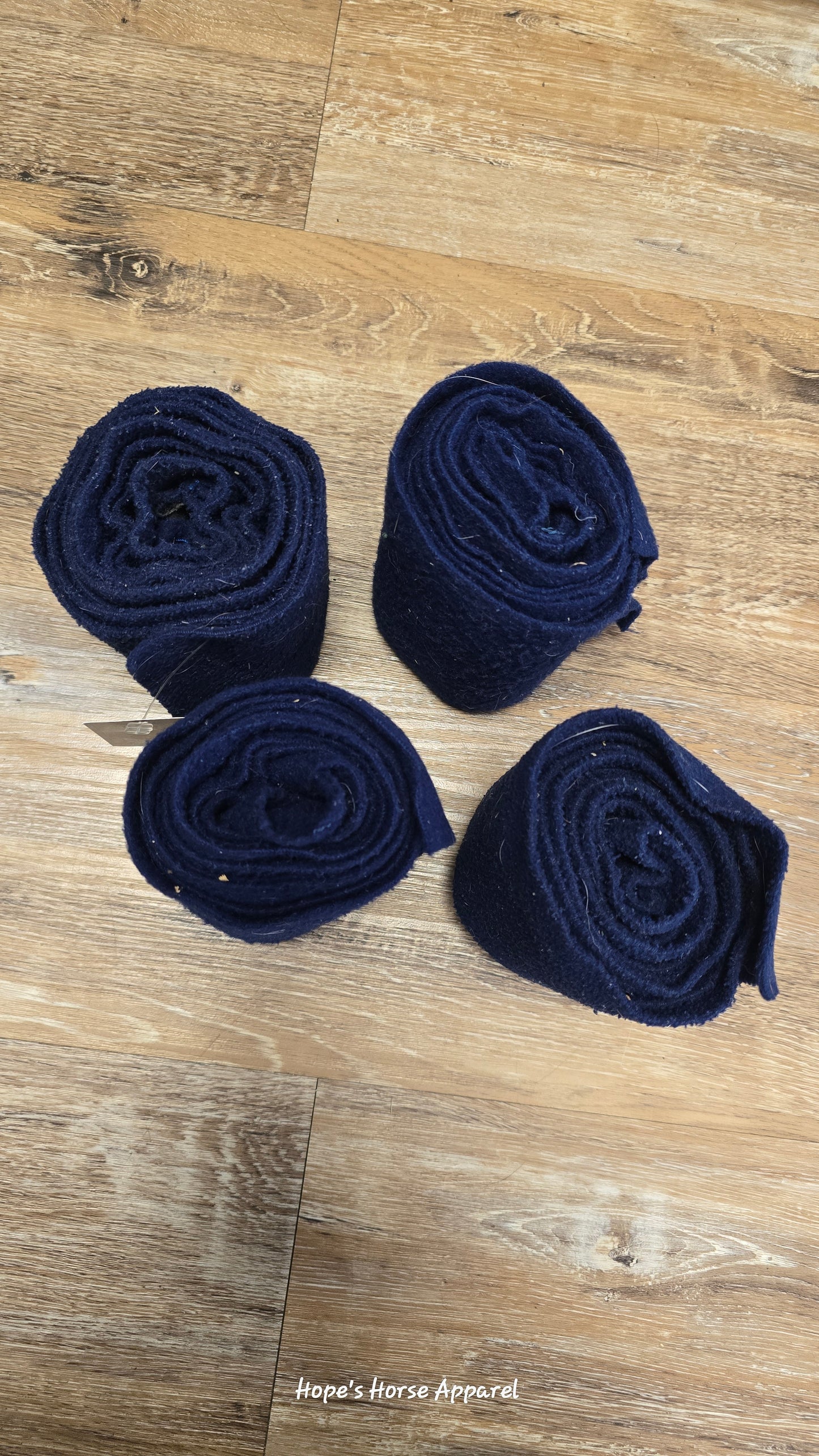 Set of 4 navy Polo Wraps