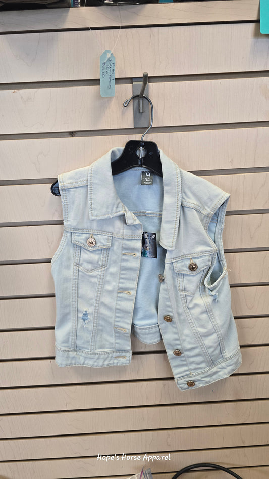 Youth Jean Vest, M