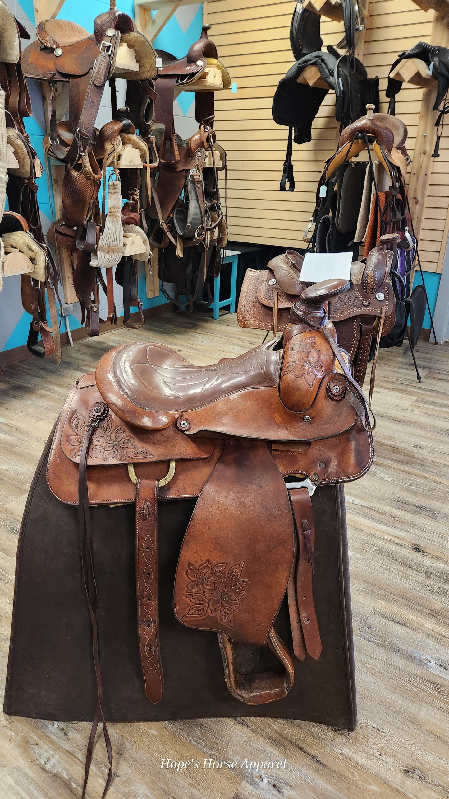 Custom built Maticks rope saddle