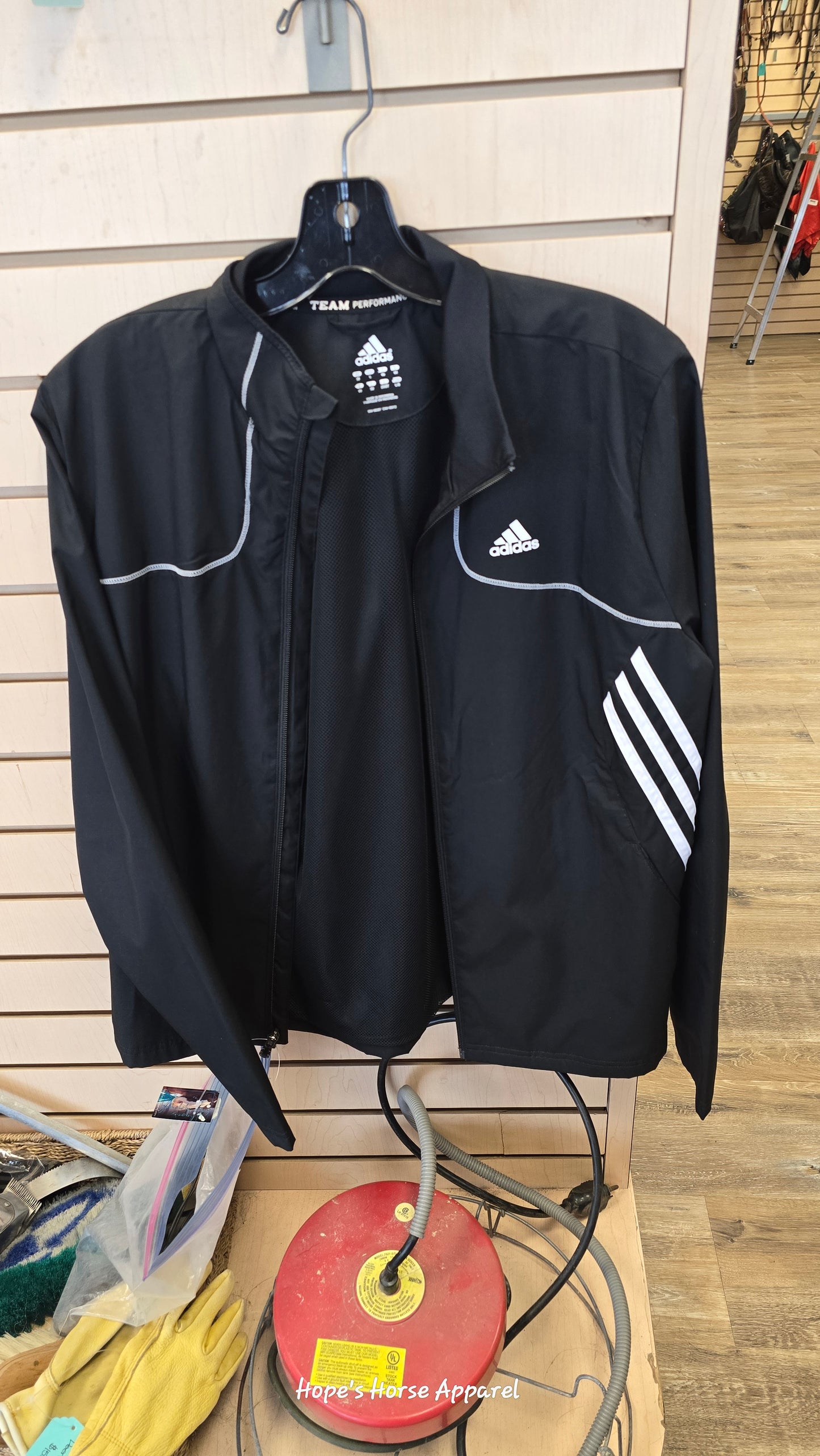 Adidas rain coat, L