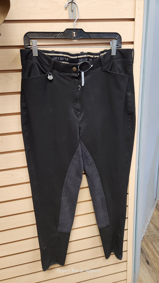 Black  Full Seat Breeches